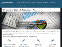 Tablet Screenshot of glatercpa.com